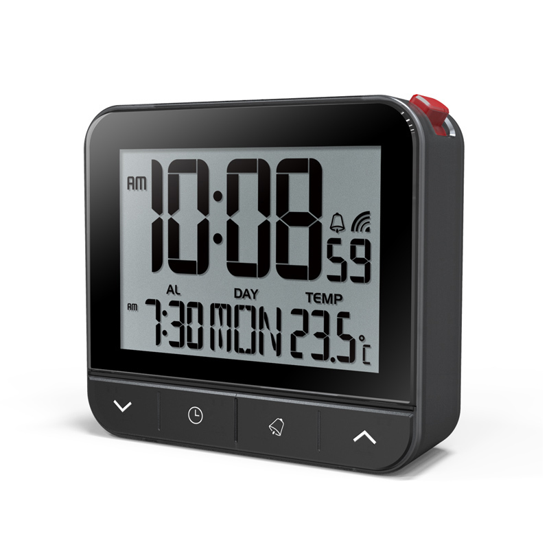Compact RC alarm clock