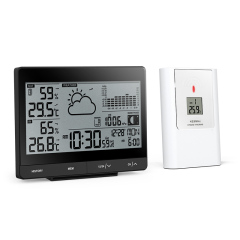 RC Weather Station with weather forecast and bar chart