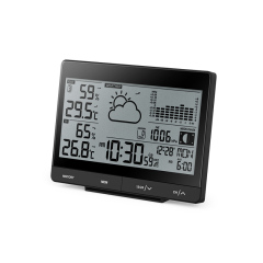 RC Weather Station with weather forecast and bar chart
