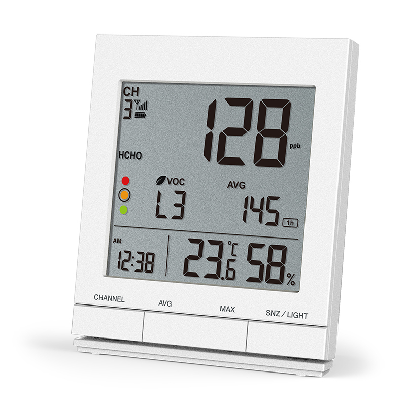 Air quality monitor Gen2 with HCHO + VOC wireless sensor