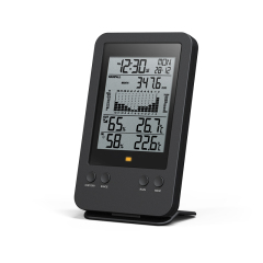 Professional rain gauge with thermo-hygro & RC clock