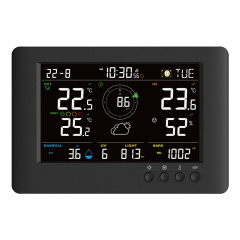 RC True Black Color WBGT weather station with 8-in-1 weather sensor
