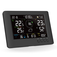 RC True Black Color WBGT weather station with 8-in-1 weather sensor