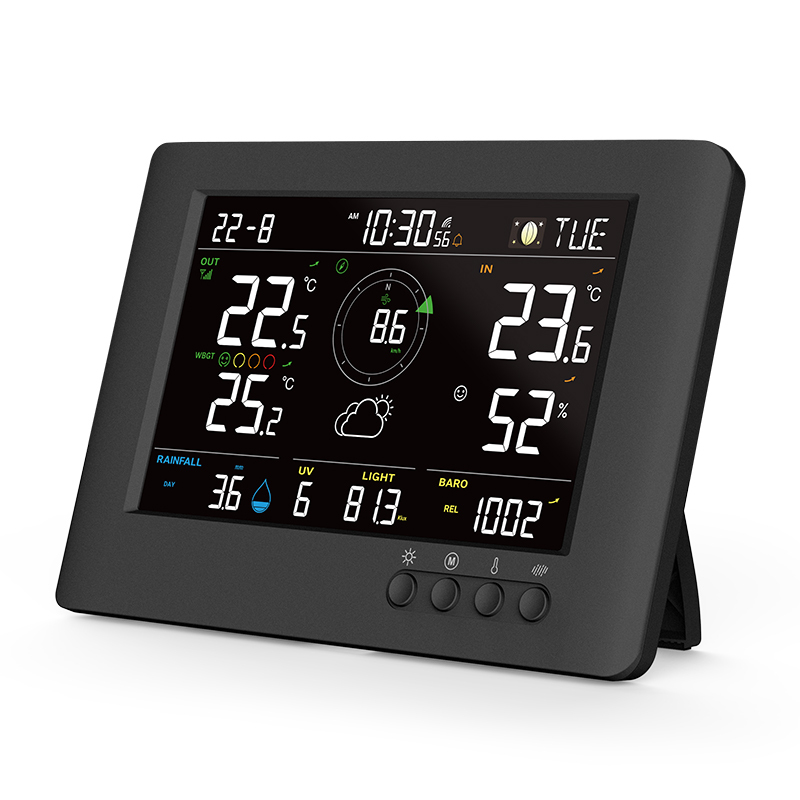 RC True Black Color WBGT weather station with 8-in-1 weather sensor