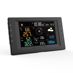 RC True Black Color Display Weather Station with 5-in-1 professional sensor