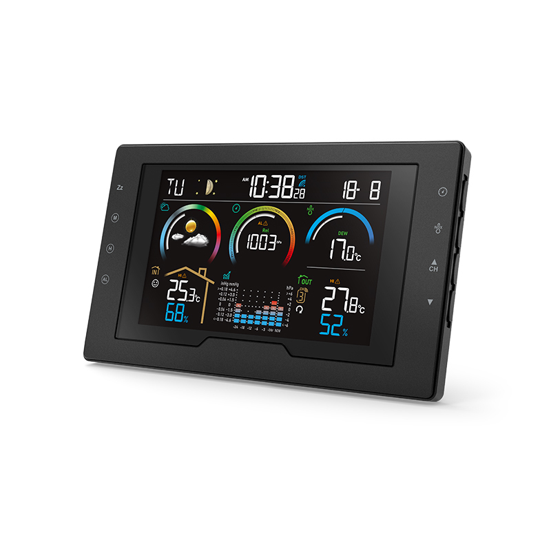 RC color display weather station with wireless thermo-hygro sensor