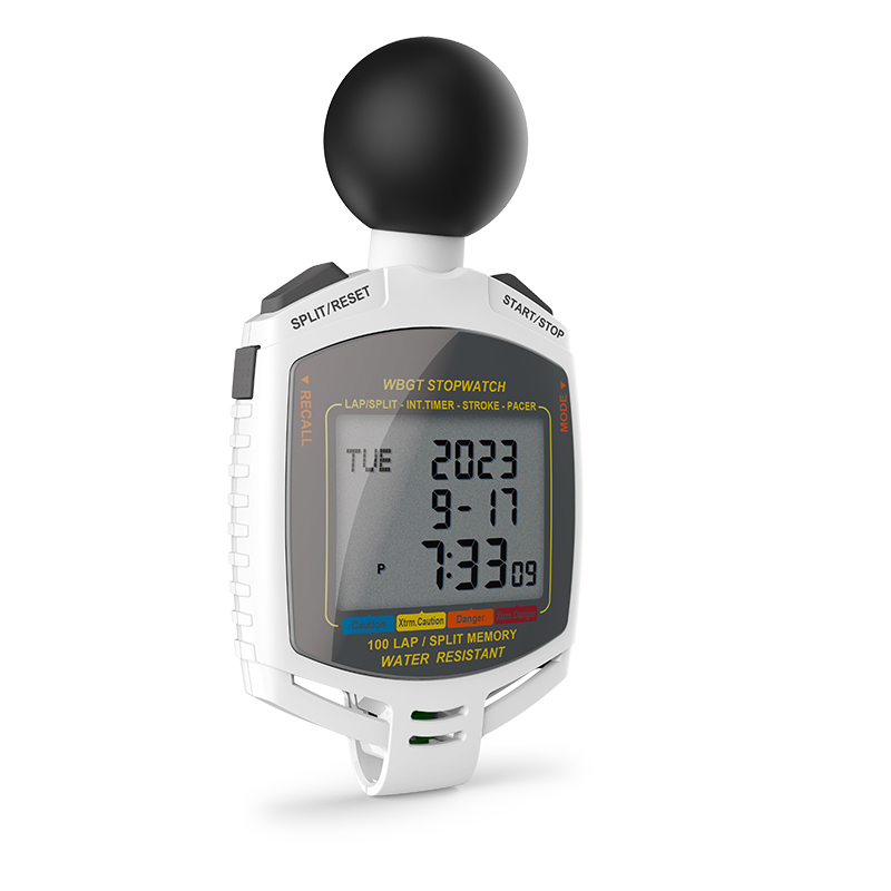 Professional WBGT 3-line display stopwatch