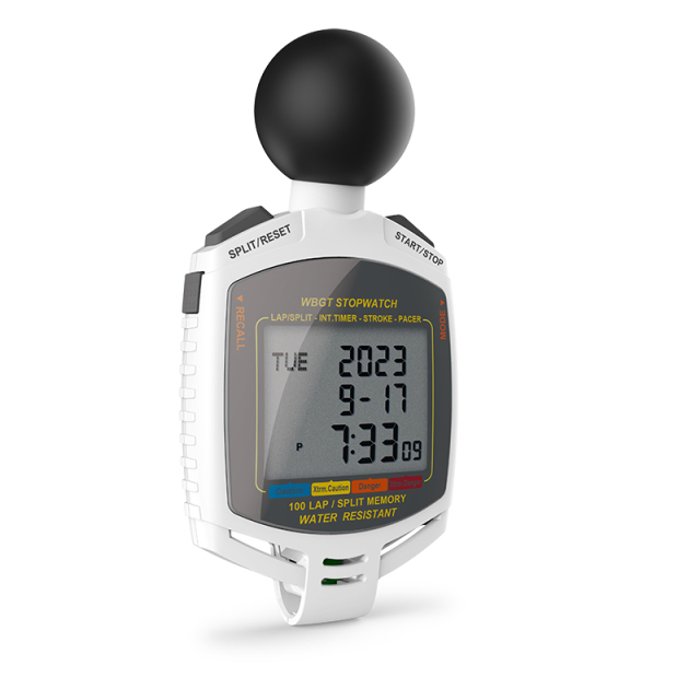 Professional WBGT 3-line display stopwatch