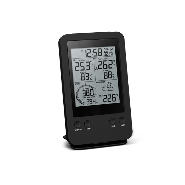 Wind speed weather station with 3-in-1 professional sensor
