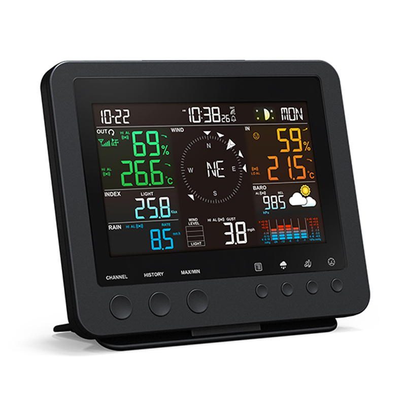 RC color display weather station with 7-in-1 professional sensor