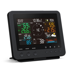 RC color display weather station with 7-in-1 professional sensor