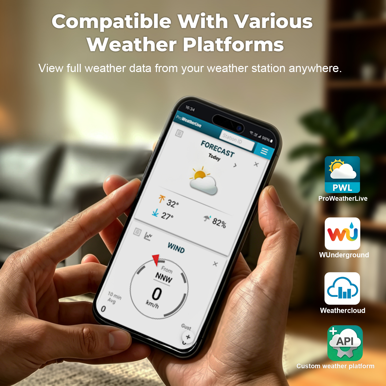 WI-FI Weather Station with 7-in-1 professional sensor C6133A / C3131A