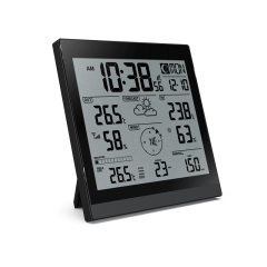 TN Positive Display Wall Clock Version Weather Station with 5-in-1 Professional Outdoor Sensor