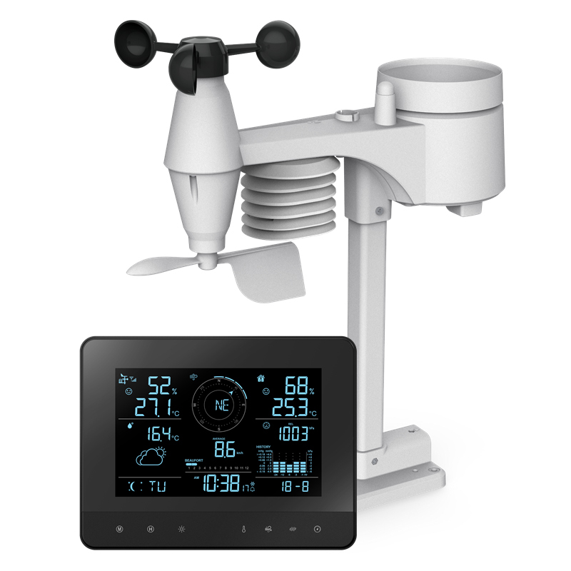 RC True Black Color Change Weather Station with 5-in-1 professional sensor