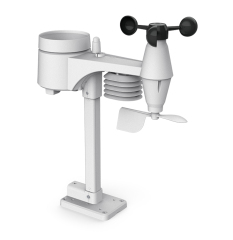 TN Positive Display Wall Clock Version Weather Station with 5-in-1 Professional Outdoor Sensor