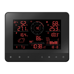 RC True Black Color Change Weather Station with 5-in-1 professional sensor