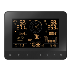 RC True Black Color Change Weather Station with 5-in-1 professional sensor