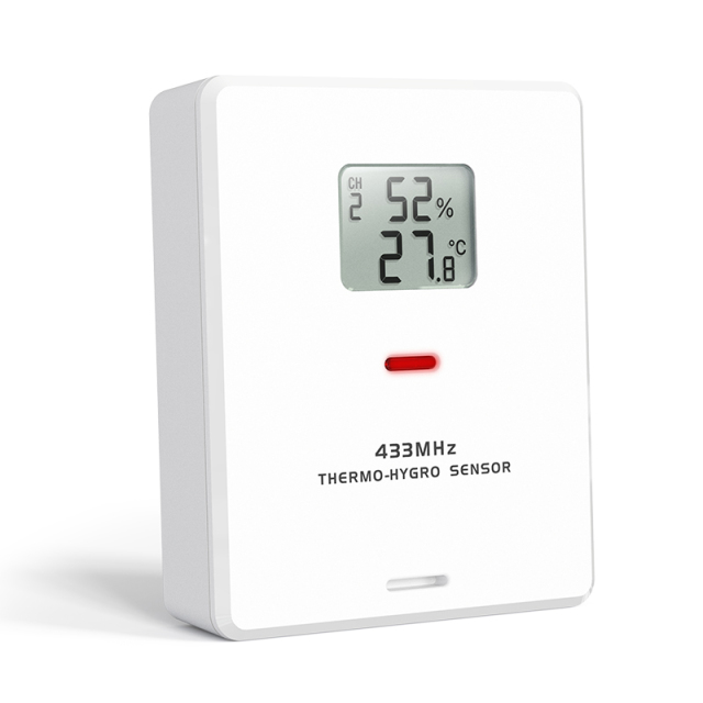 RC True Black Color display Wind weather station with temperature & humidity