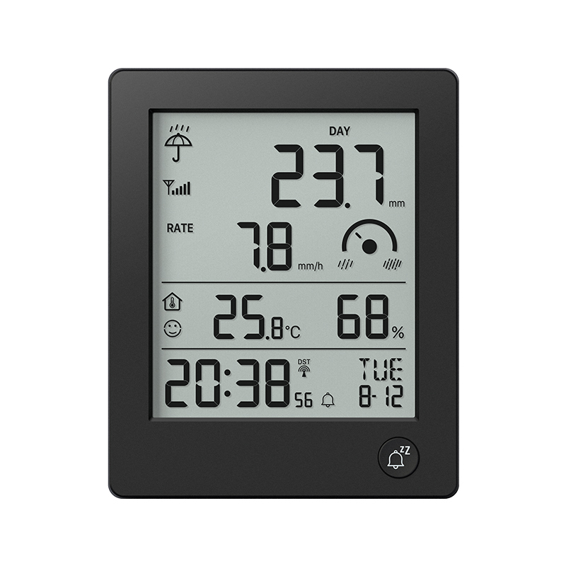 RC Wireless Rain gauge with indoor temperature & humidity