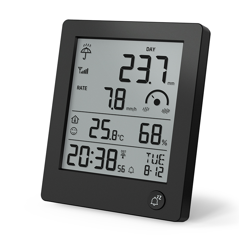 RC Wireless Rain gauge with indoor temperature & humidity