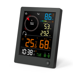 RC True Black Color display Wind weather station with temperature & humidity