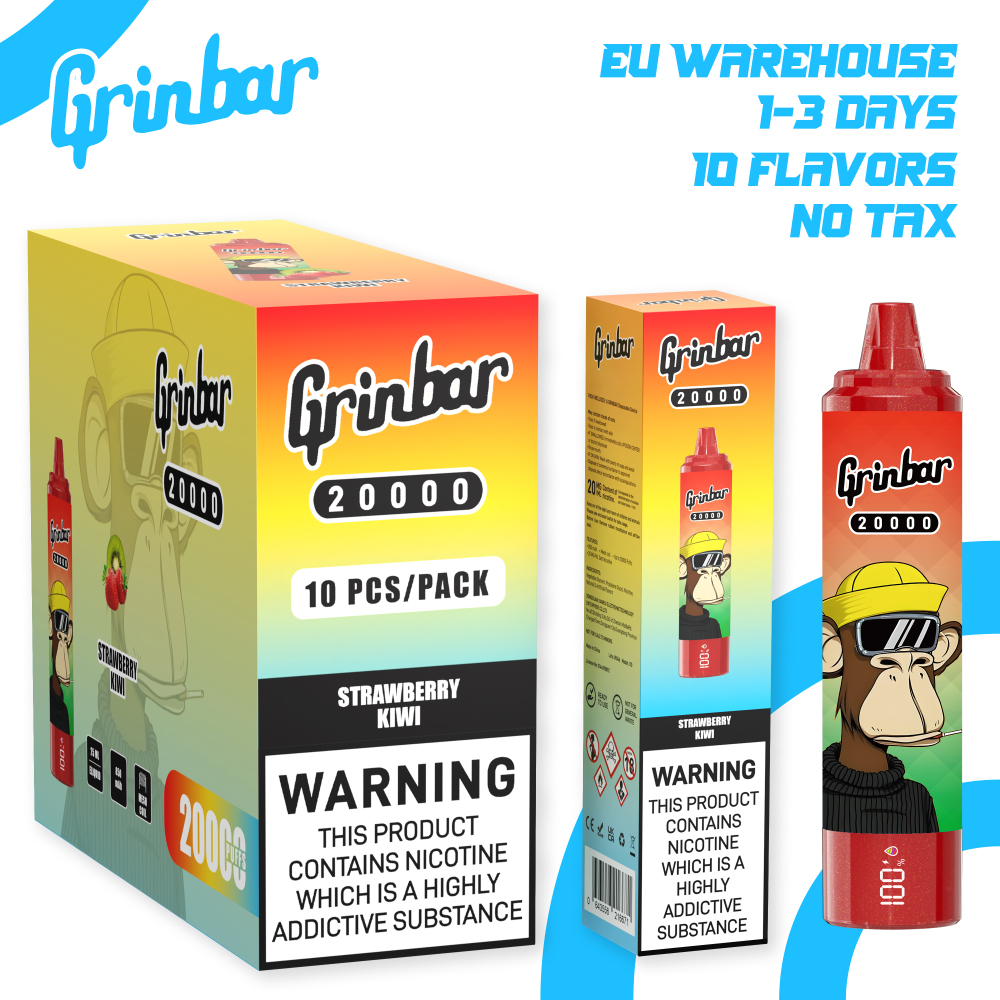 Grin bar 20000 Puff Vape 2% Nic .Original Workshop Wholesale EU warehouse Disposable vape pen e shisha