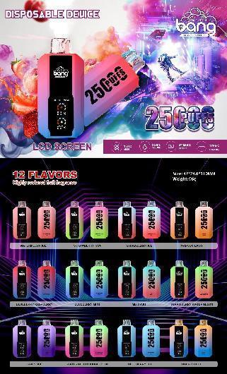 Puff 25k Bang 25000 Puffs Disposable Vape LED Display