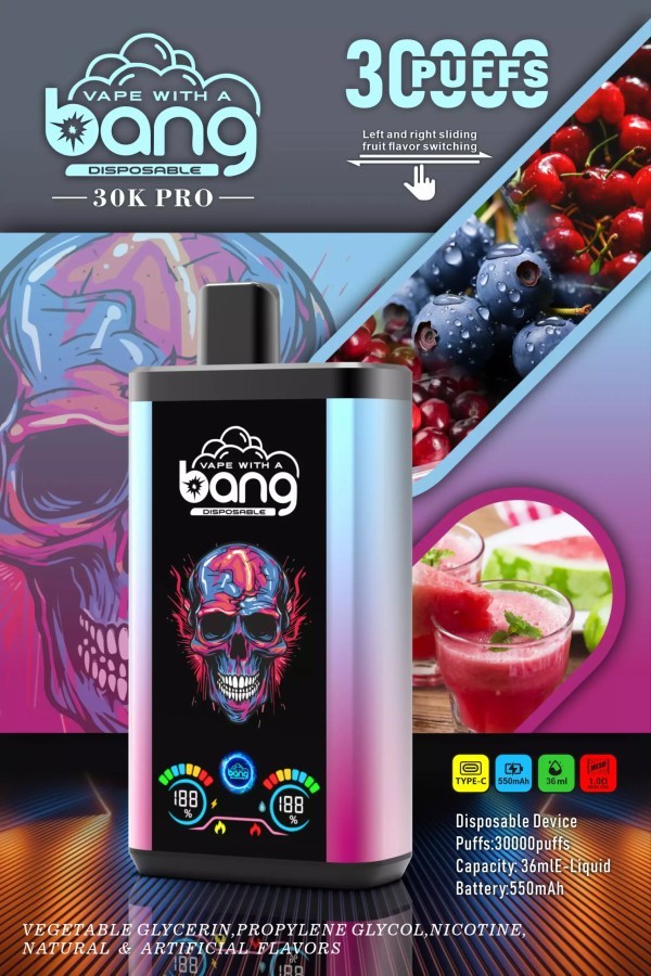 BANG 30000 Puffs Double Taste B30S DSK018 30K Disposable Vapes