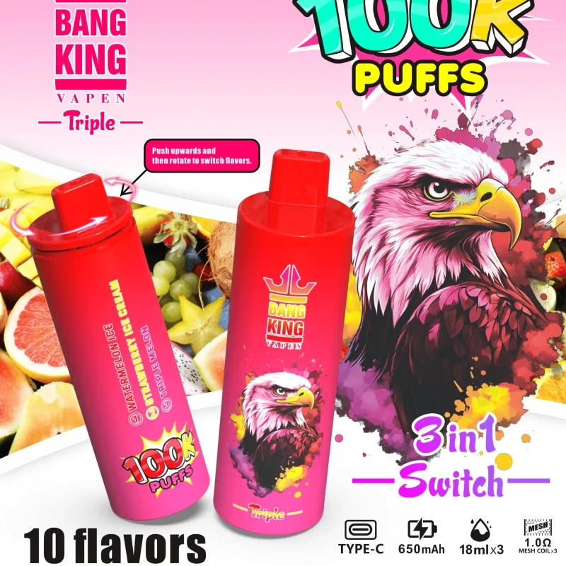 Bang King Triple 100K Puff Disposable Big Puff Vape