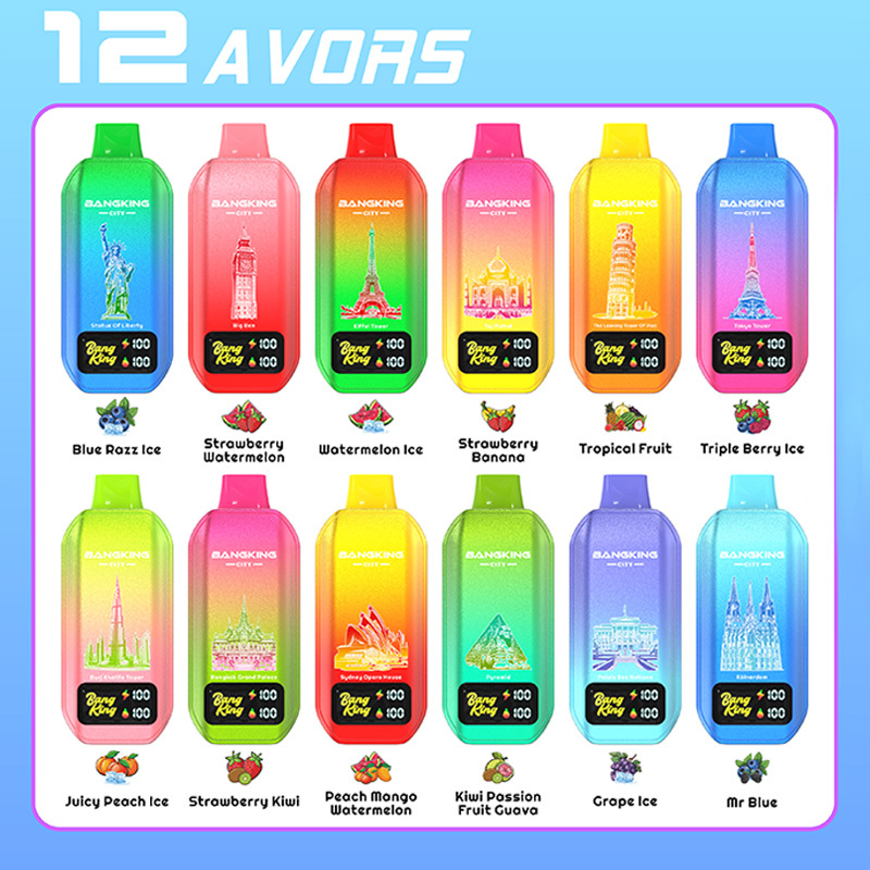 Bang King City 50K 50000 Puffs Smart Screen Disposable Vape