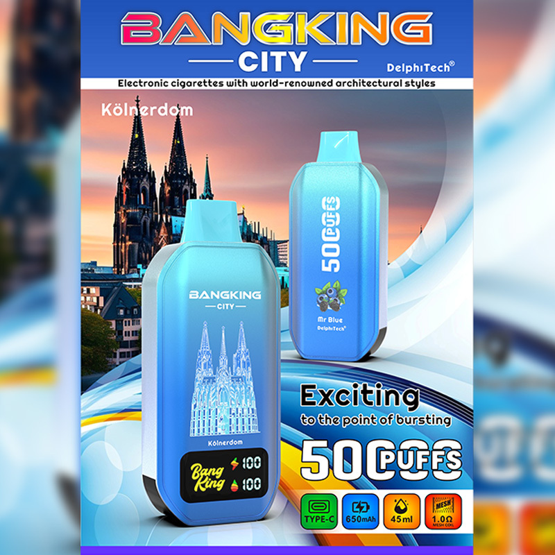Bang King City 50K 50000 Puffs Smart Screen Disposable Vape
