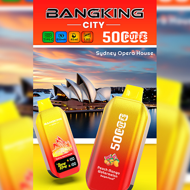 Bang King City 50K 50000 Puffs Smart Screen Disposable Vape