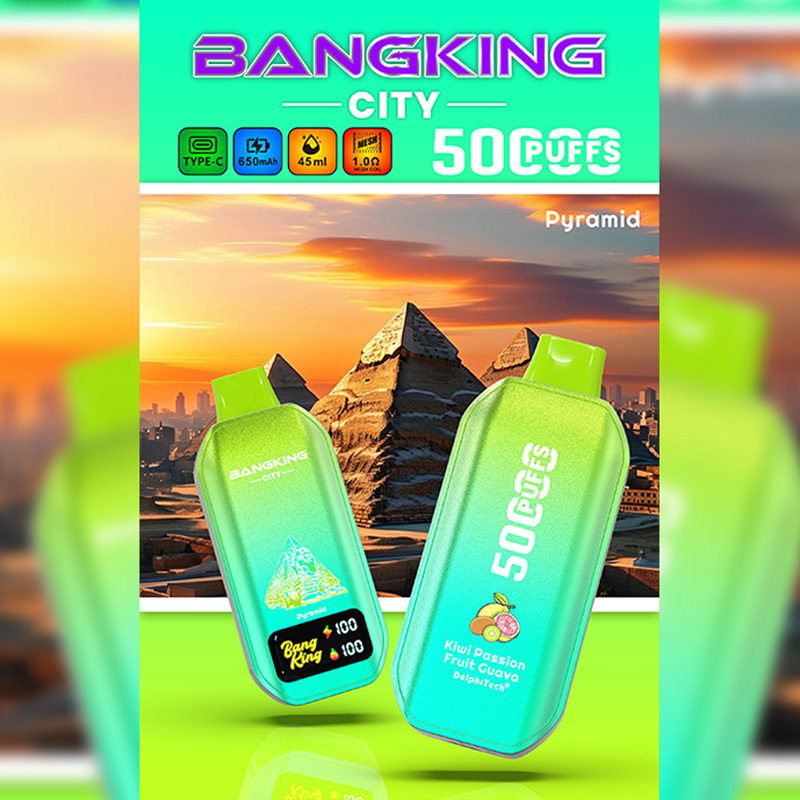Bang King City 50K 50000 Puffs Smart Screen Disposable Vape