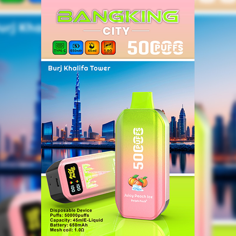 Bang King City 50K 50000 Puffs Smart Screen Disposable Vape