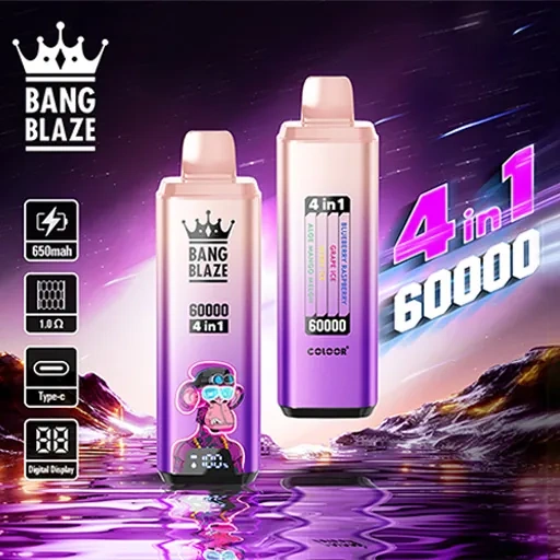 Bang Blaze 60k Vape – 4 in 1 Flavors 60000Puffs