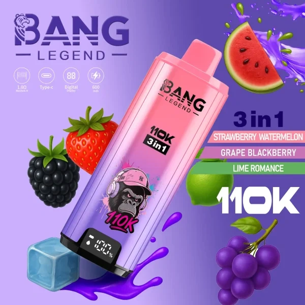 Bang Legend 110K Puff 3 In 1 Vape Disposable