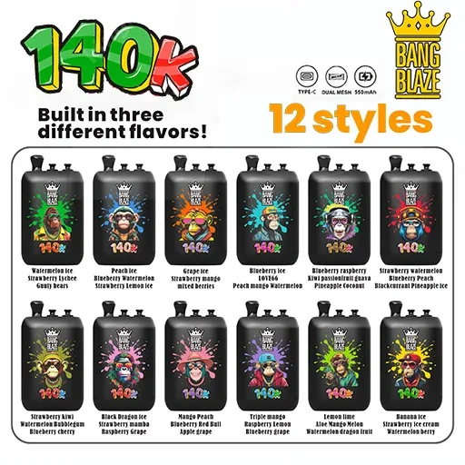 Bang Blaze 140k Vape – 3 in 1 Flavors 140,000 Puffs