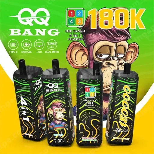 QQ Bang 180K Puffs 4 in 1 Disposable Vape