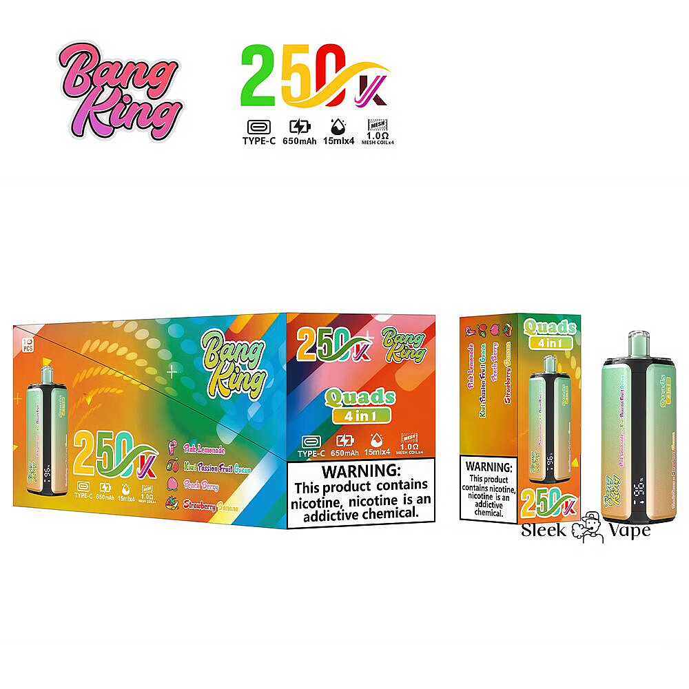 Bang King 250000 Puffs 4 In 1