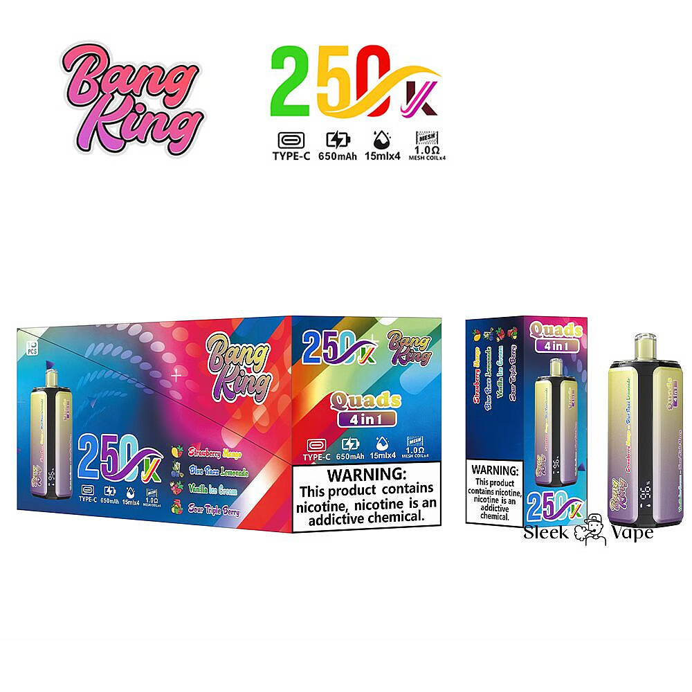 Bang King 250000 Puffs 4 In 1