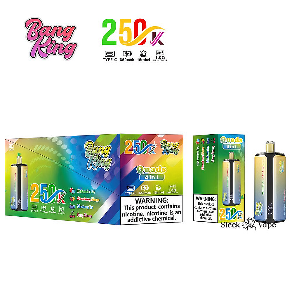 Bang King 250000 Puffs 4 In 1