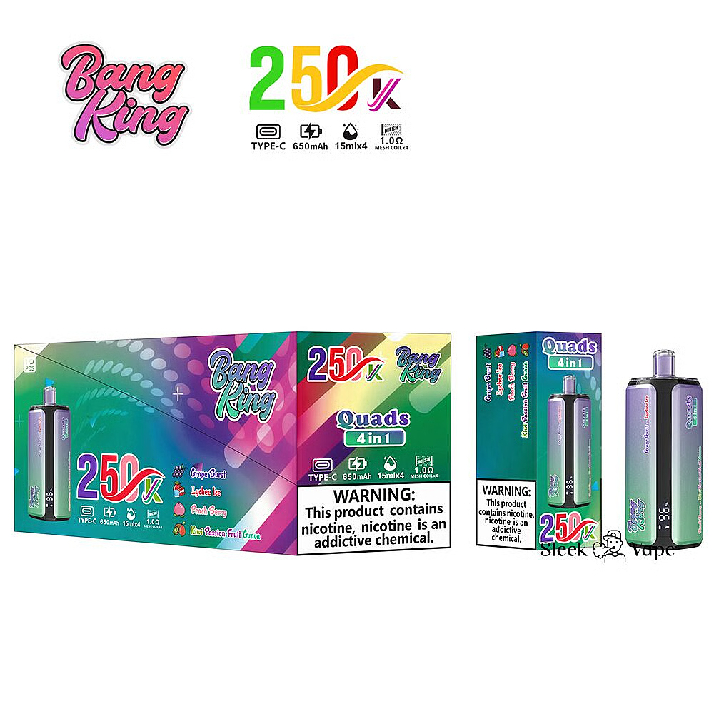 Bang King 250000 Puffs 4 In 1