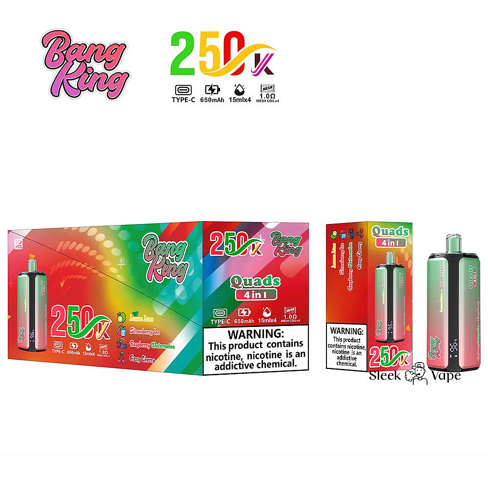Bang King 250000 Puffs 4 In 1