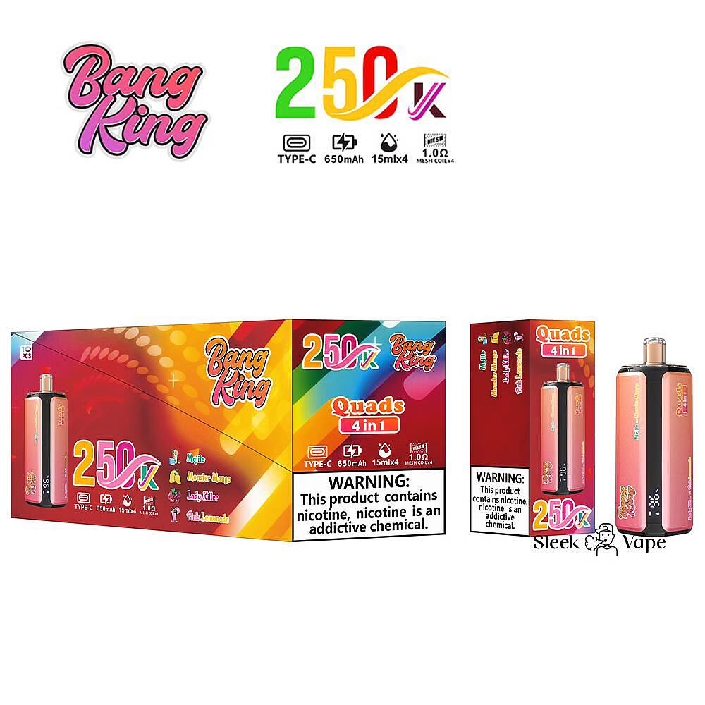 Bang King 250000 Puffs 4 In 1