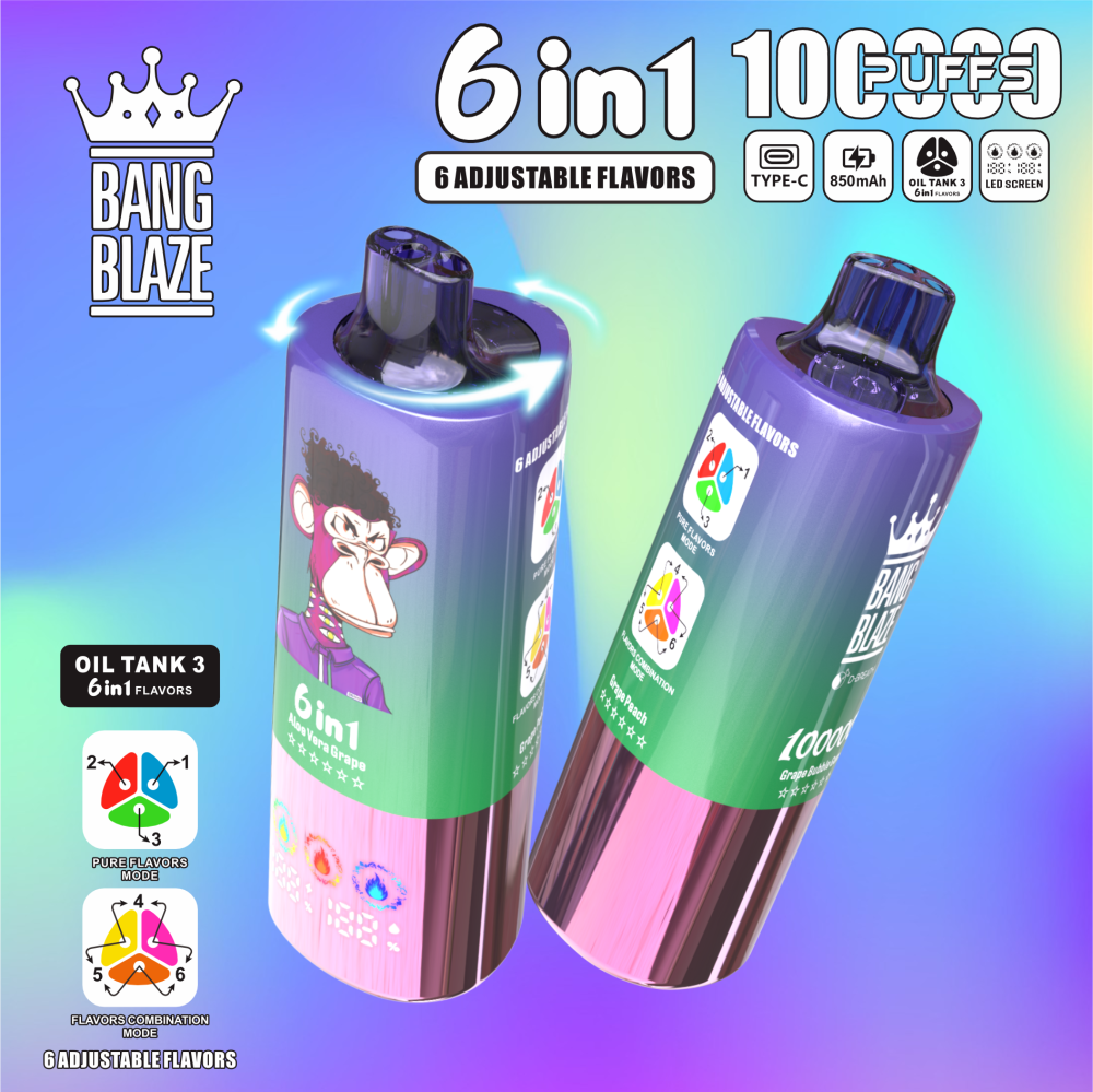 BANG BLAZE 6 IN 1 100k Puffs Disposable Vape