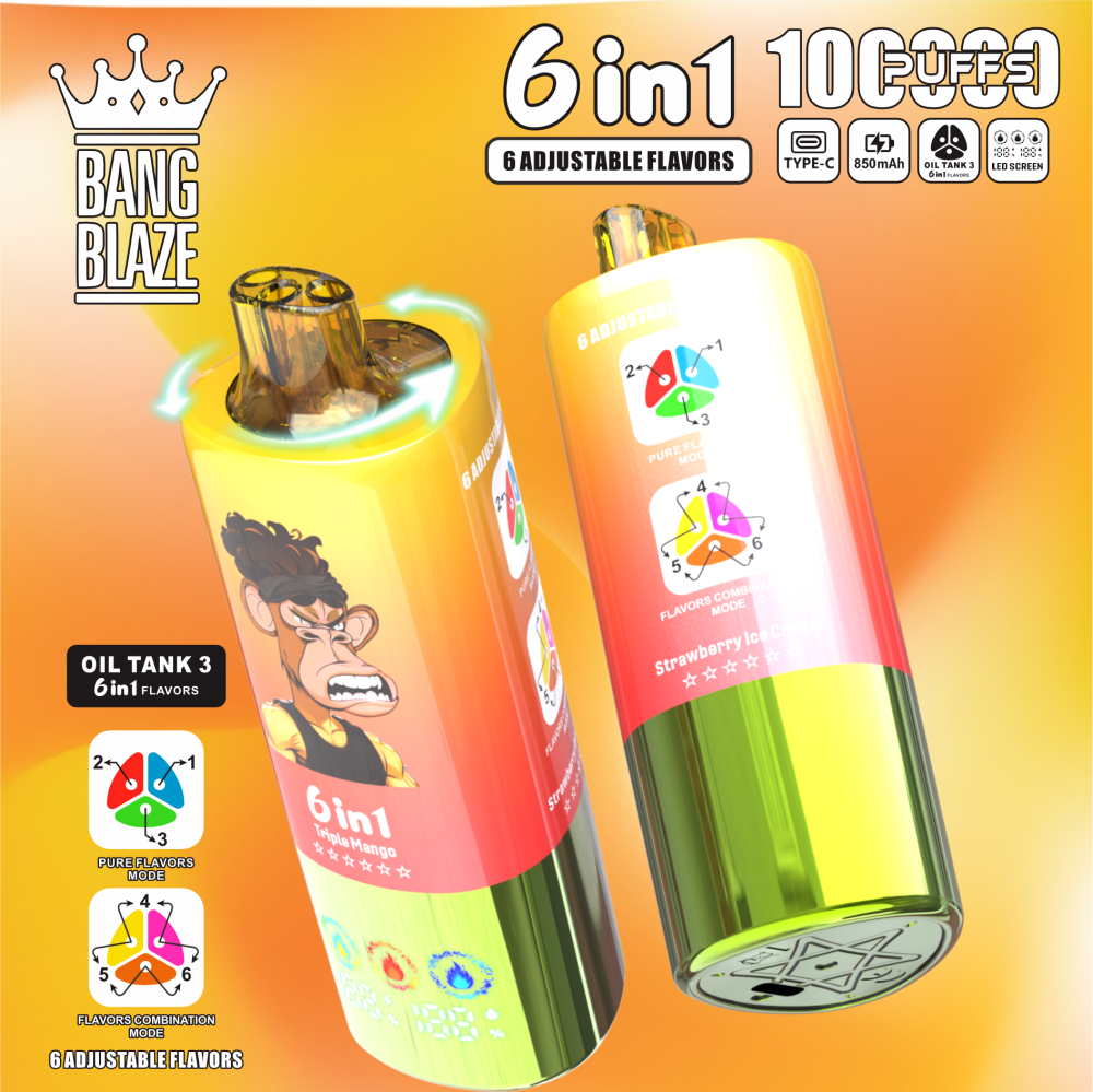 BANG BLAZE 6 IN 1 100k Puffs Disposable Vape