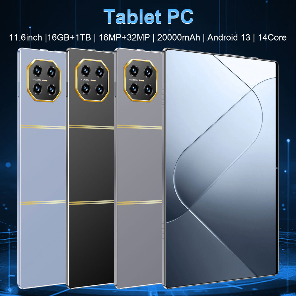 New Design 16GB+1TB Tablets Computer  IPS HD Display WiFi  SIM Card  11.6 Inch Tablet PC