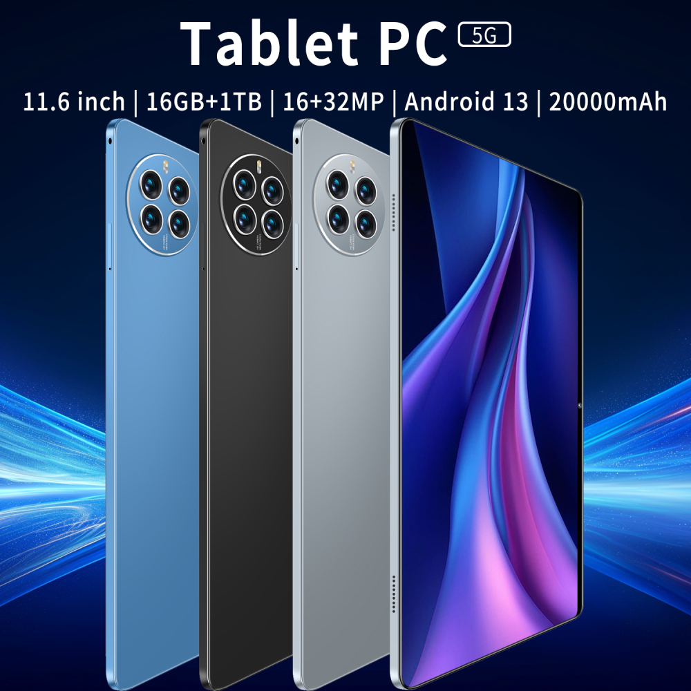 2024 Hot Sale 16GB+1TB Tablets Android 13.0 Touch Screen 5G Network High Performance Tablet Pc