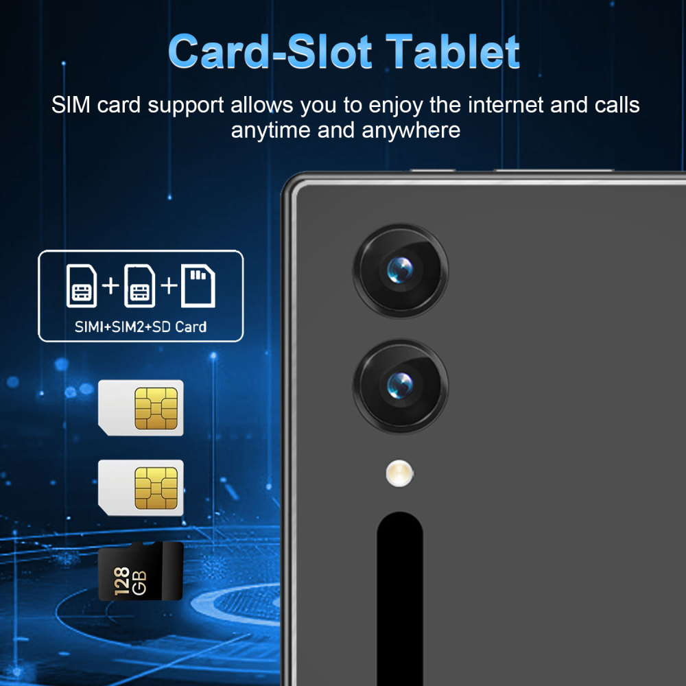 Dual SIM Card Wifi Smart Tablet  Android 13.0 6+128GB  for Personal Portable Tablet PC
