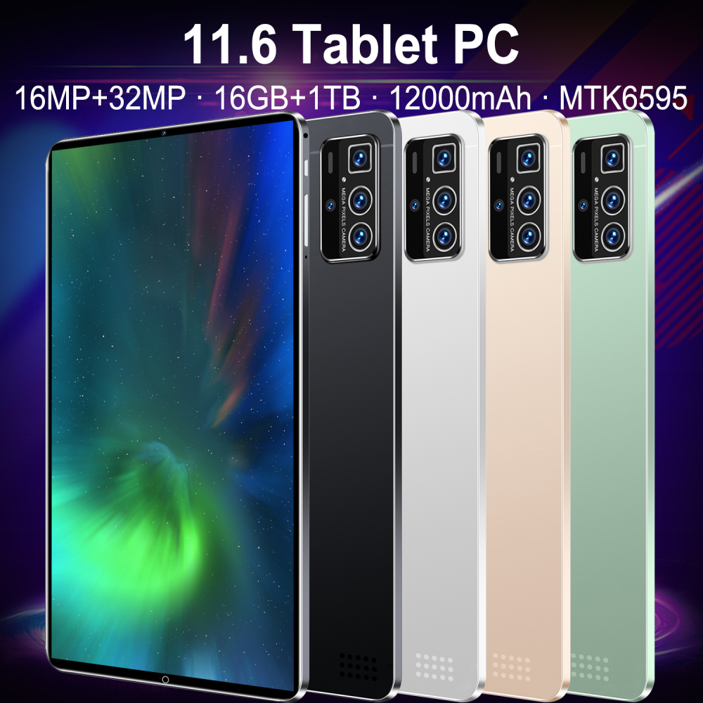 Large Capacity 16GB+1TB  11.6inch Android 13.0 Smart Tablet Pc
